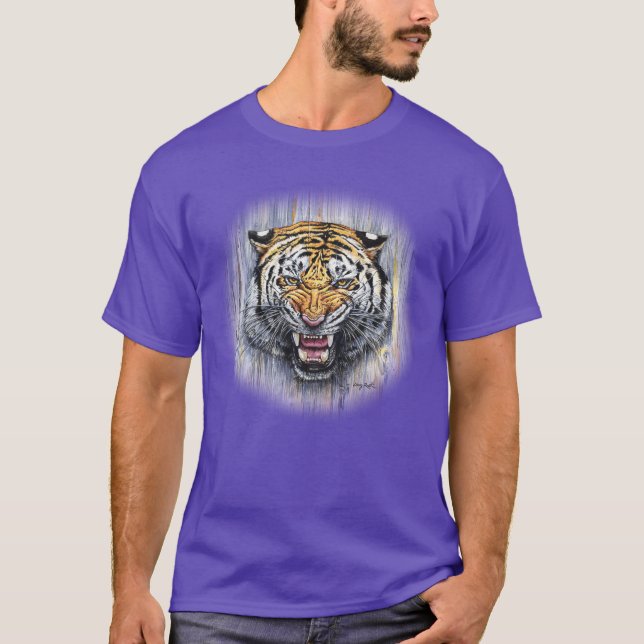 Tiger-Brüllen! T-Shirt (Vorderseite)