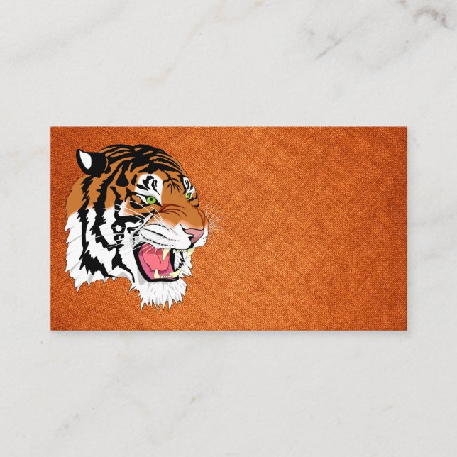 Tiger Business Cards Visitenkarte (Vorderseite)