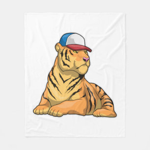 Tiger Cap Fleecedecke
