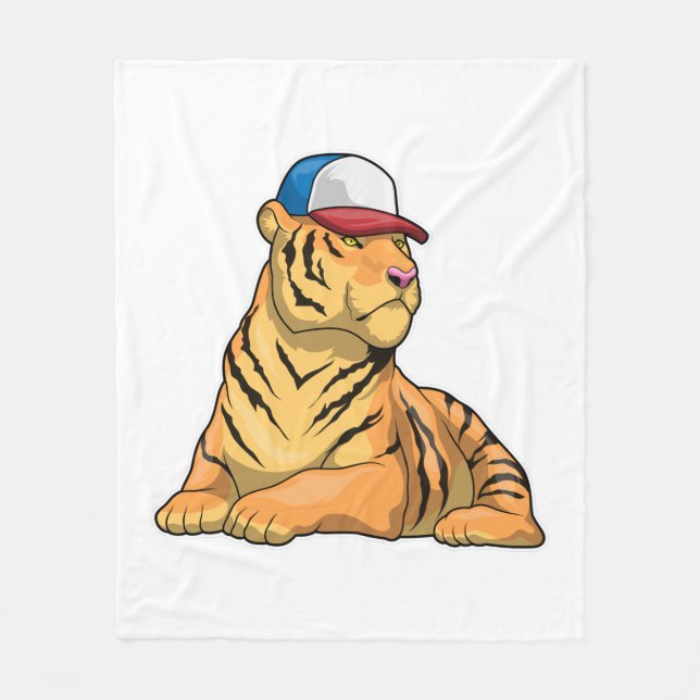 Tiger Cap Fleecedecke (Vorderseite)