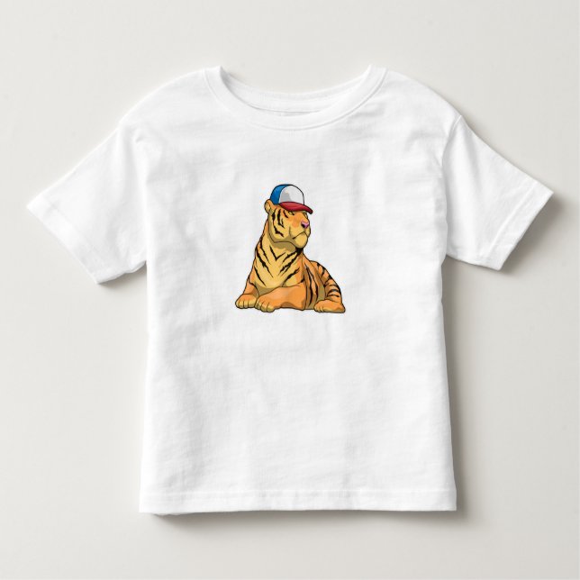 Tiger Cap Kleinkind T-shirt (Vorderseite)