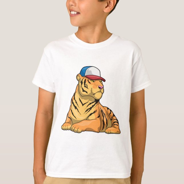 Tiger Cap T-Shirt (Vorderseite)