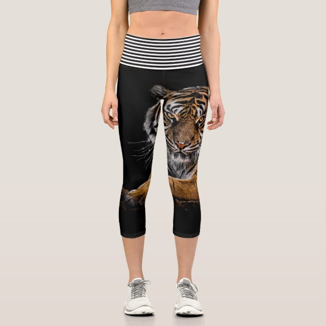 Tiger Capri Leggings (Vorderseite)