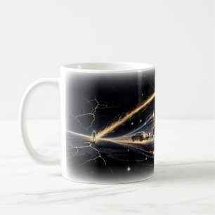 Tiger Car Cosmic Vortex Starfield Power Tasse