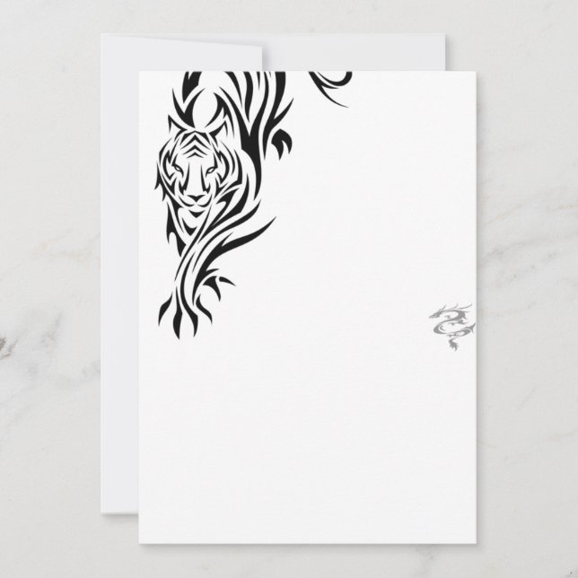 Tiger Cards Einladung (Vorderseite)