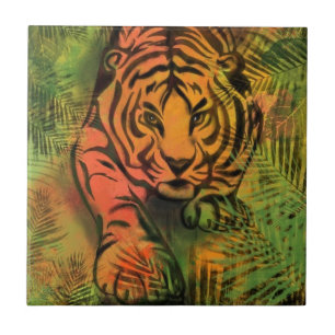 Tiger Ceramic Tile Gift Fliese