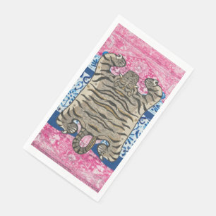 Tiger Chinoiserie Ginger Jar Jarons Papier Serviette