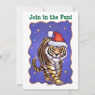 Tiger Christmas Einladung