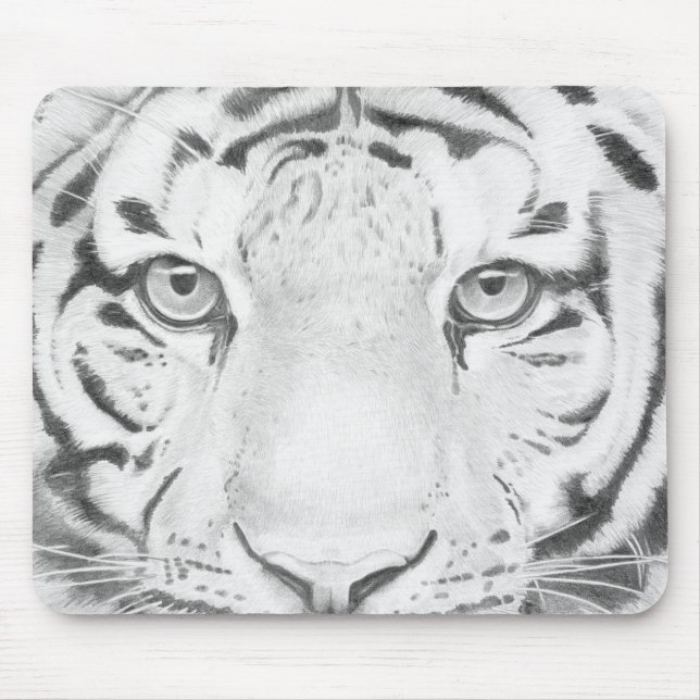 Tiger Closeup Artwork Mousepad (Vorne)