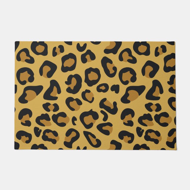 Tiger Color Pattern Animal Lover Fußmatte (Vorderseite)