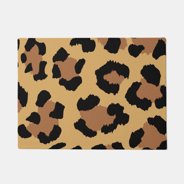 Tiger Color Pattern Animal Lover Fußmatte (Vorderseite)