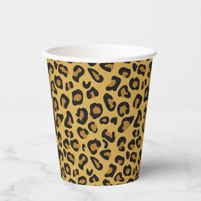 Tiger Color Pattern Animal Lover Pappbecher (Vorderseite)