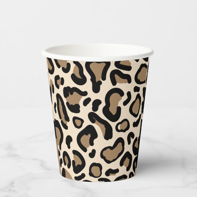 Tiger Color Pattern Tierfreunde Pappbecher (Vorderseite)