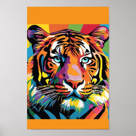 Tiger Colorblast Poster