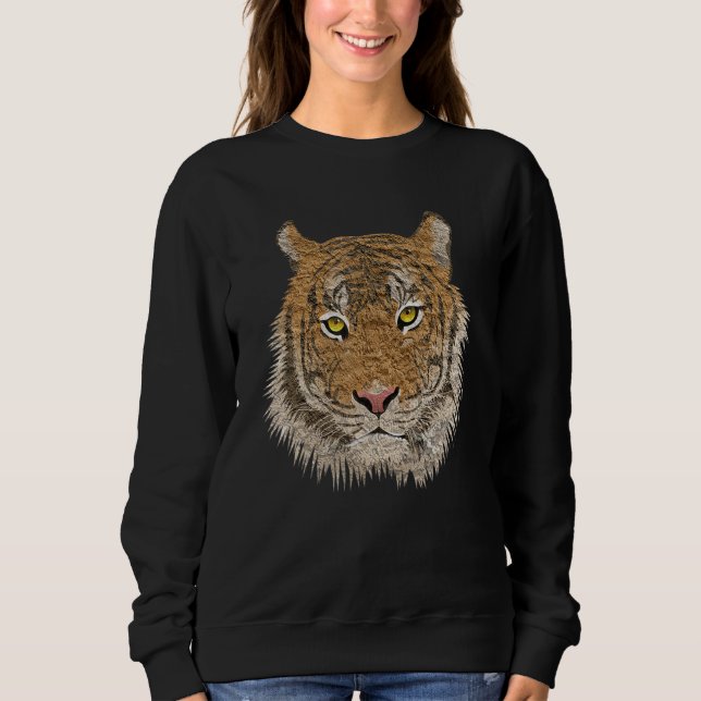 Tiger  Conservation Vintage Design Sweatshirt (Vorderseite)