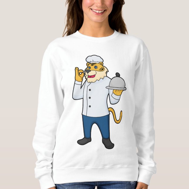 Tiger Cook Koch, Platter Sweatshirt (Vorderseite)