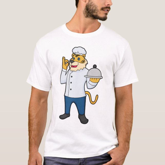Tiger Cook Koch, Platter T-Shirt (Vorderseite)