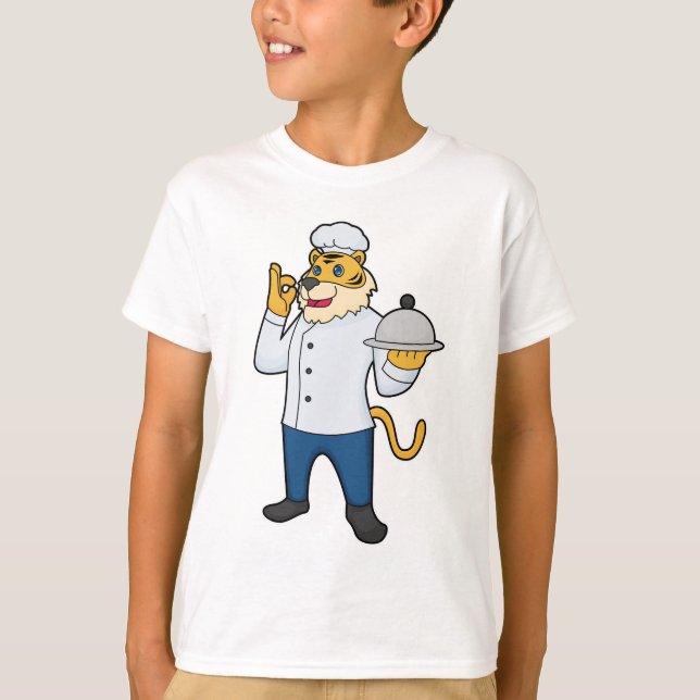 Tiger Cook Koch, Platter T-Shirt (Vorderseite)