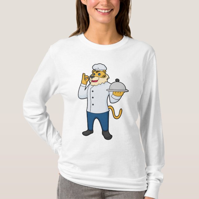 Tiger Cook Koch, Platter T-Shirt (Vorderseite)