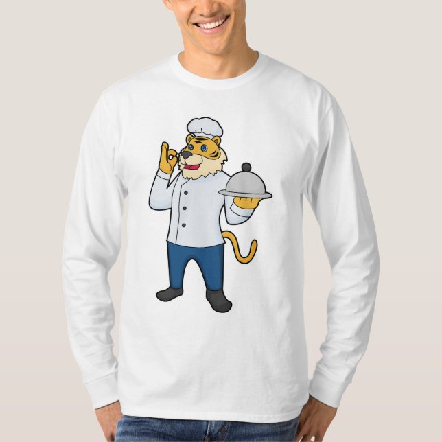 Tiger Cook Koch, Platter T-Shirt (Vorderseite)