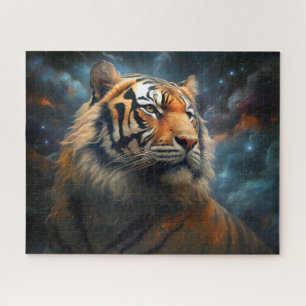 Tiger Cosmic Space Surreal Fantasy Art Puzzle