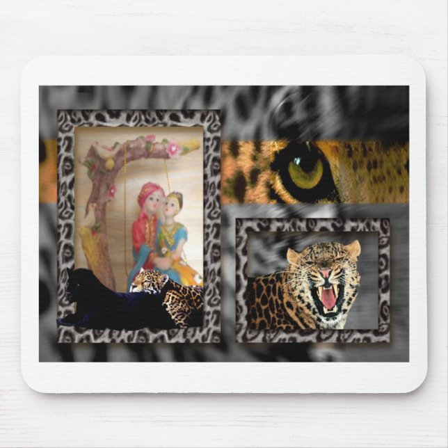 Tiger & Couple Art Print Mousepad (Vorne)
