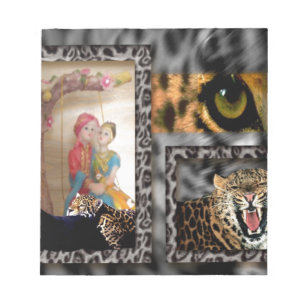 Tiger & Couple Art Print Notizblock