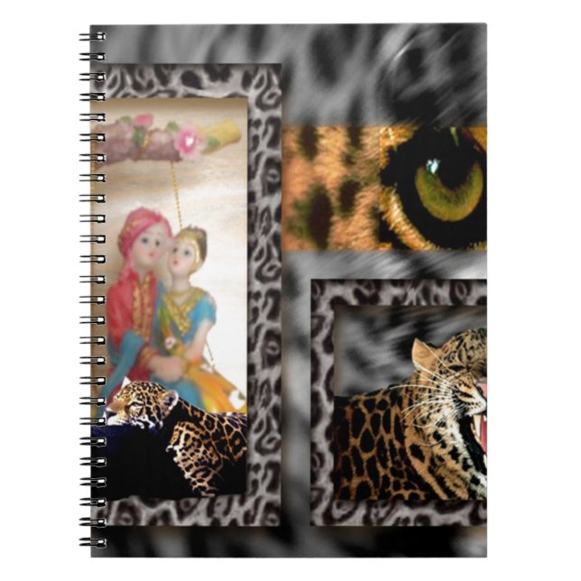 Tiger & Couple Art Print Notizblock (Vorderseite)