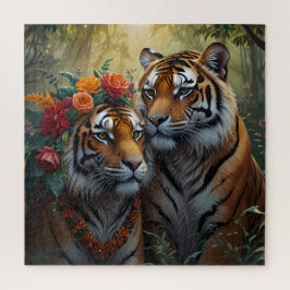 Tiger Couple in Liebe Wildlife & Nature Puzzle