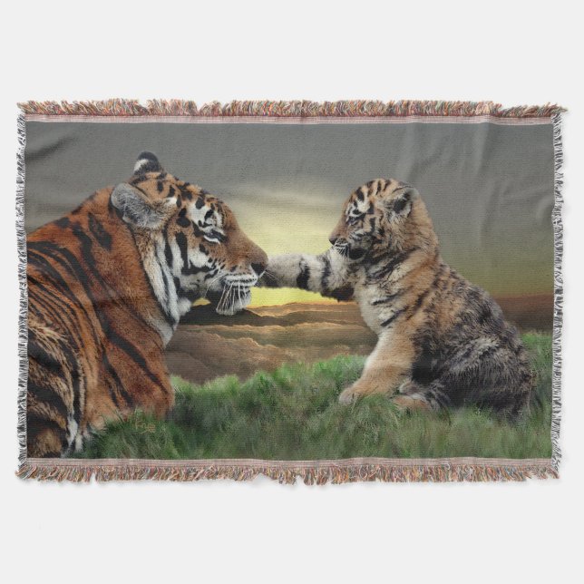 Tiger & Cub Digital Edition Wurfdecke Decke (Vorderseite)