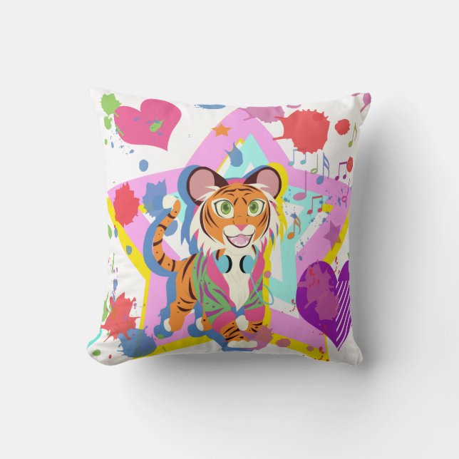 Tiger Cub Kissen (Vorderseite)