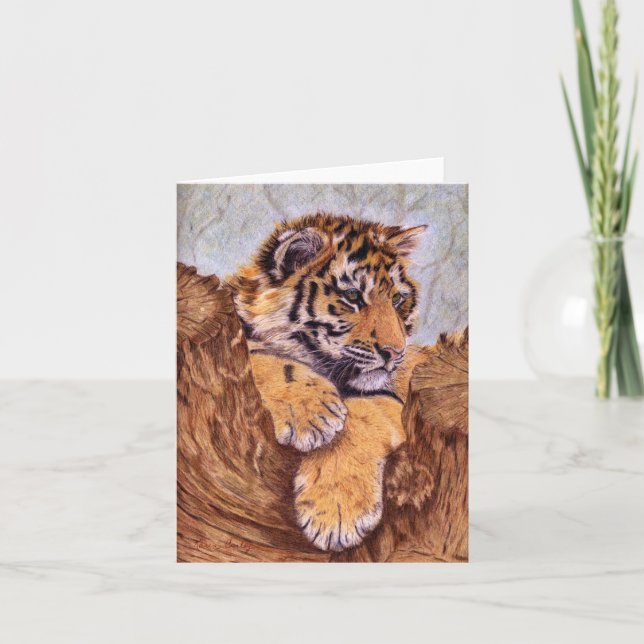 Tiger CUB Notecards Karte (Vorderseite)