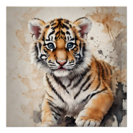 Tiger Cun no 1 Glossy Poster