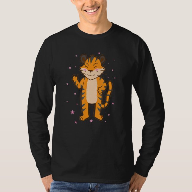 Tiger dancing Zoo big Cat T-Shirt (Vorderseite)
