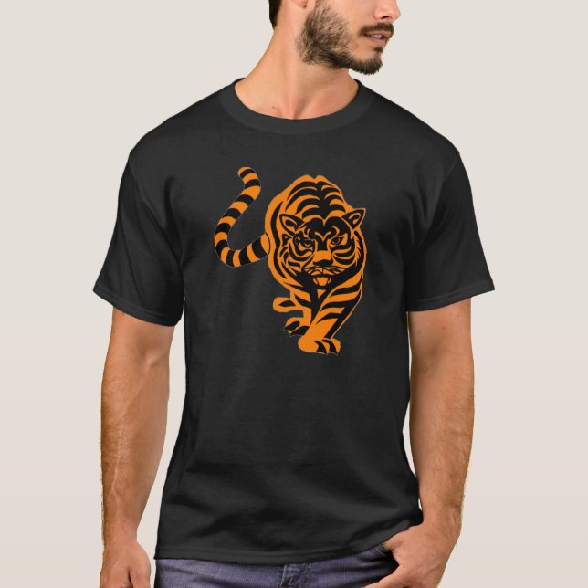 TIGER DER KÖNIG OF JUNGLE T-Shirt (Vorderseite)