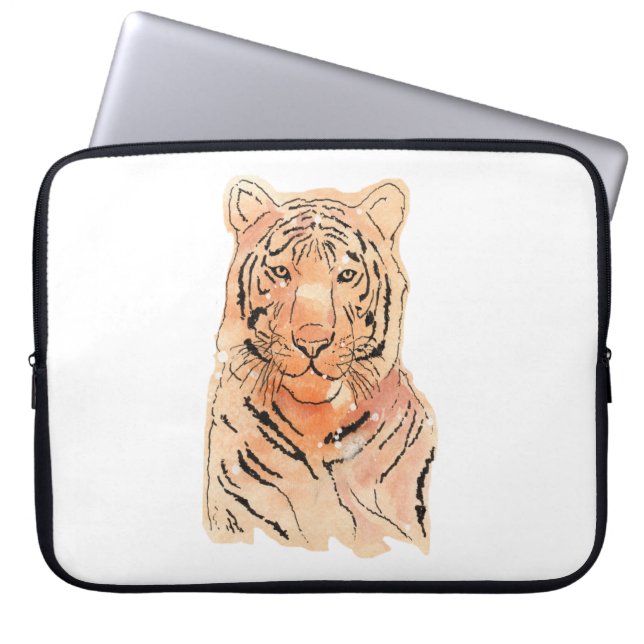 Tiger-Design auf einem Laptop-Sieb Laptopschutzhülle (Vorderseite)