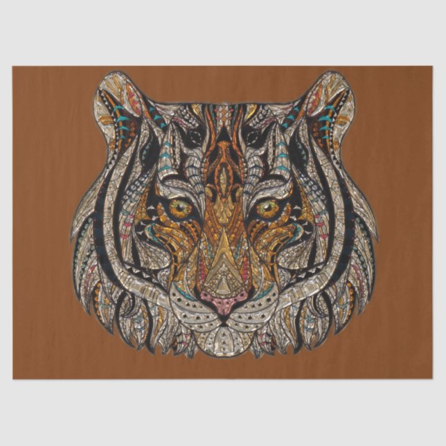 Tiger Design Decoupage Seidenpapier (Vorderseite)