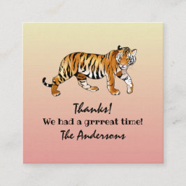 Tiger Design Encryption Card Begleitkarte