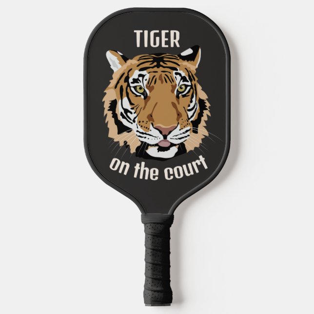 Tiger Design Pickleball Paddle (Vorderseite)