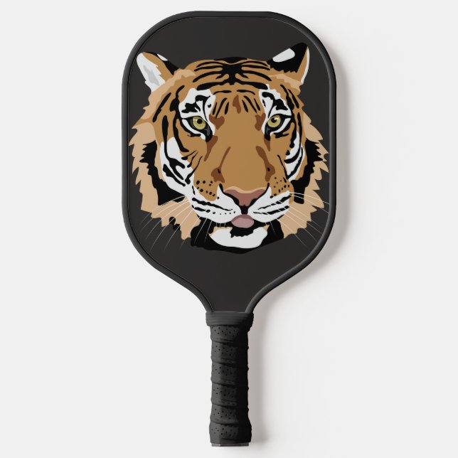 Tiger Design Pickleball Paddle (Vorderseite)