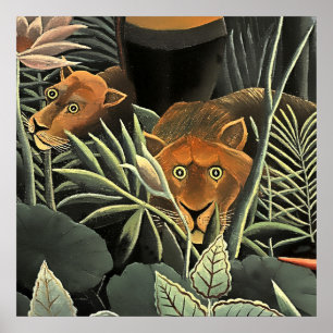 "Tiger - Detail from The Dream" Poster