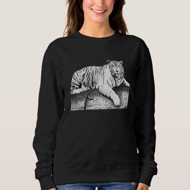 Tiger die große Katze Sweatshirt (Vorderseite)