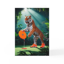 Tiger Disk Golfer Card