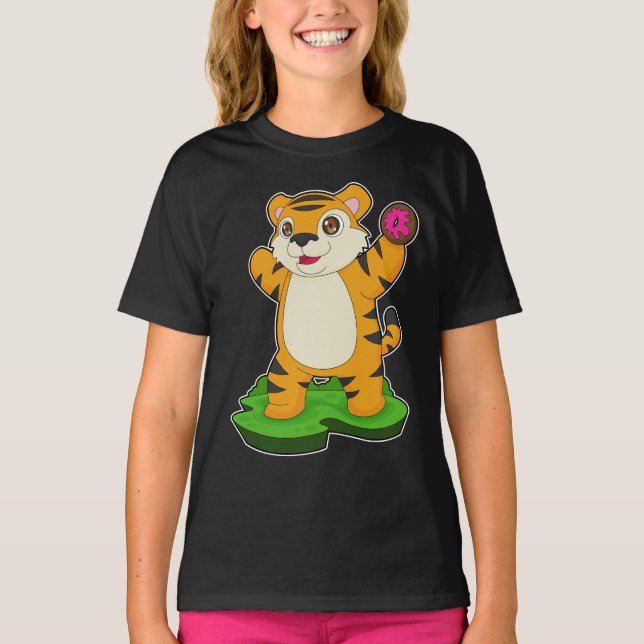 Tiger Donut T-Shirt (Vorderseite)