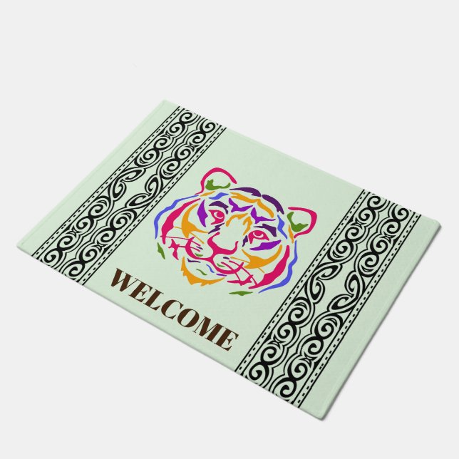 Tiger Doormat Fußmatte (Schrägansicht)