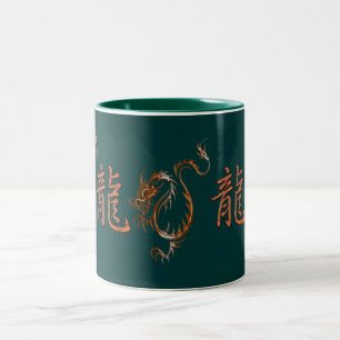 Tiger Dragon Chinesisches Jahr der Dragon Design T Zweifarbige Tasse