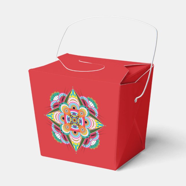 Tiger Dragon Mandala Gevor Box Geschenkschachtel (Vorderseite)