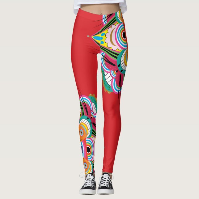Tiger Dragon Mandala Leggings (Vorderseite)