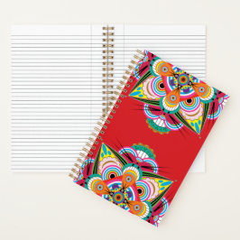 Tiger Dragon Mandala Notebook 5.5x8.5 Notizbuch