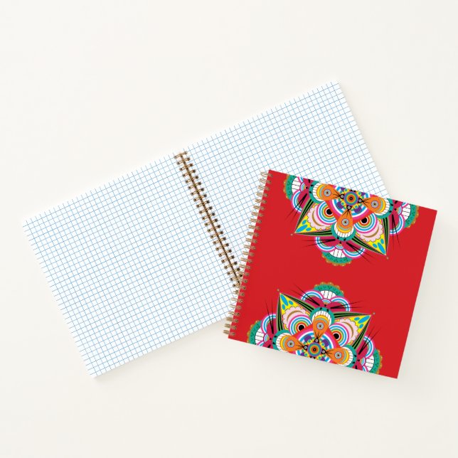 Tiger Dragon Mandala Notebook 8.5x8.5 Notizbuch (Innenseite)